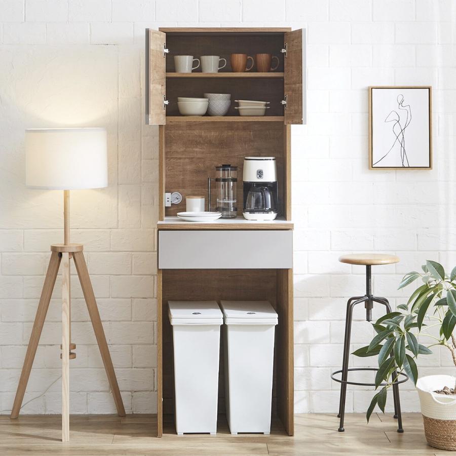 ニトリ（NITORI） シンプルキッチンボード 60 (上オープン 下ダスト