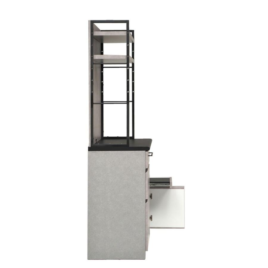 ニトリ（NITORI） マグネットパネル付キッチンボード (幅90cm GY