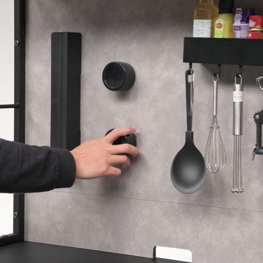 ニトリ（NITORI） マグネットパネル付キッチンボード (幅90cm GY