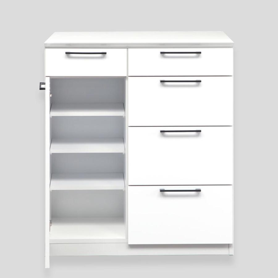 【送料込】ニトリ 食器棚 キッチンカウンター　幅90 ホワイト ニトリ キッチンカウンター(90 WW)キッチン収納 キッチンラック