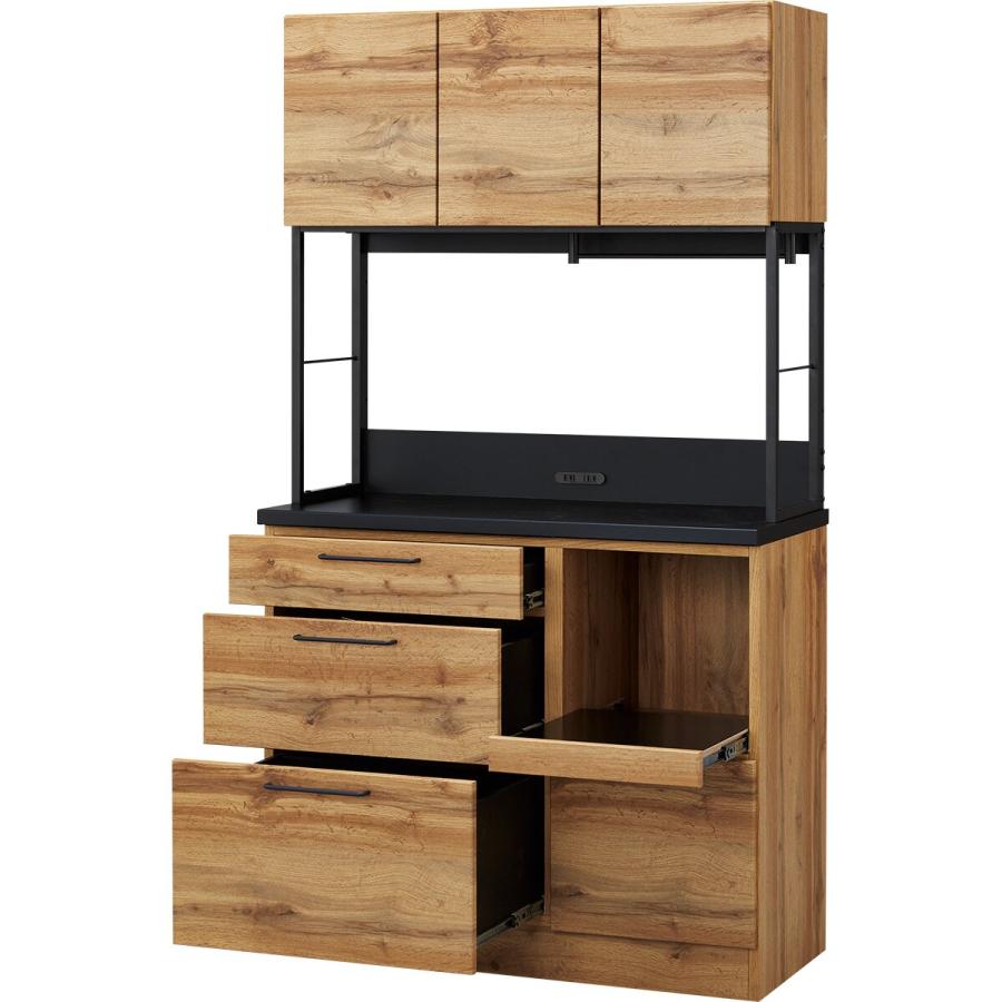 【もてぃ】ニトリ　食器棚　キッチンボード(IM301 100OP LBR) キッチンボード(IM301 100OP LBR) | ニトリネット【公式】 家具