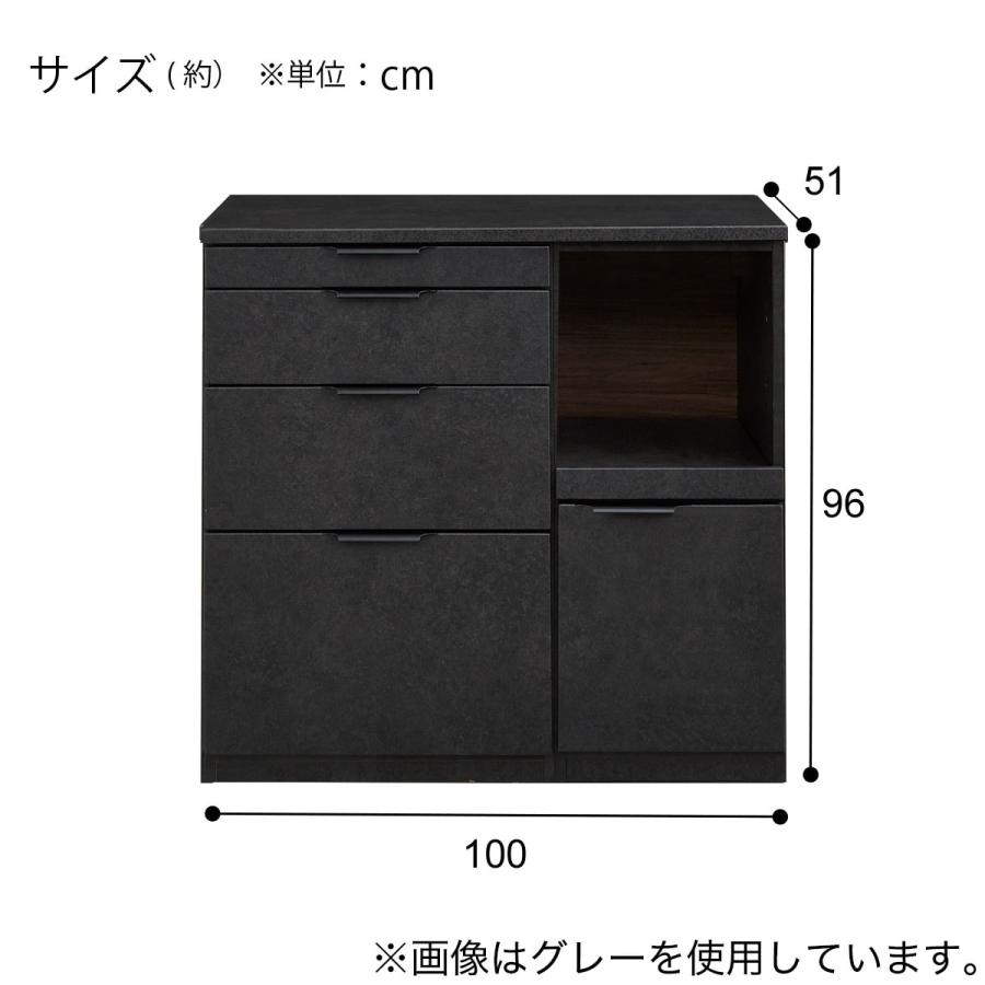 ニトリ キッチンカウンター(KM504 100CR LGY) : ニトリ Yahoo!店