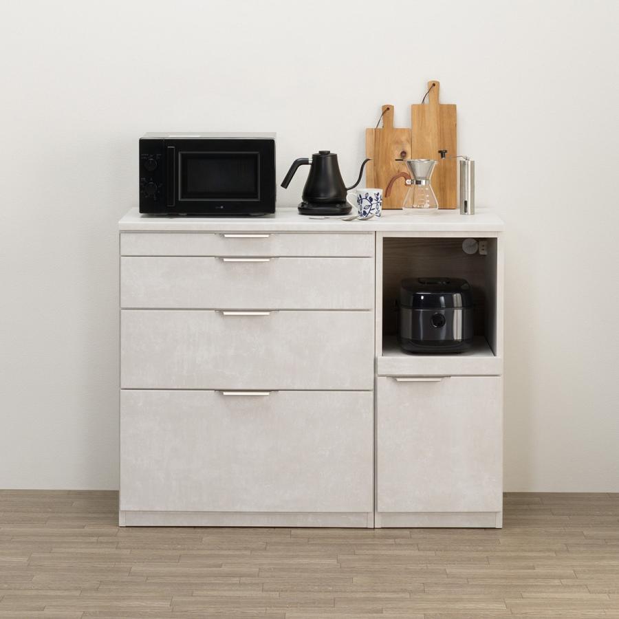 ニトリ（NITORI） キッチンカウンター(KM504 120CR LGY) : ニトリ