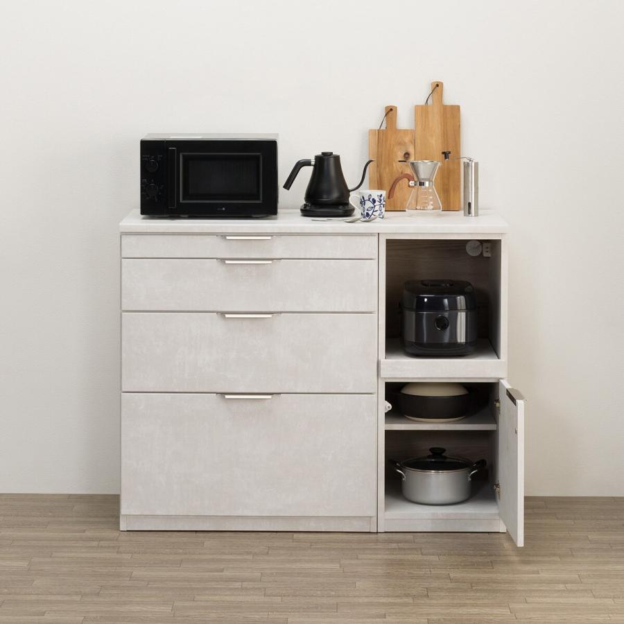 ニトリ（NITORI） キッチンカウンター(KM504 120CR LGY) : ニトリ