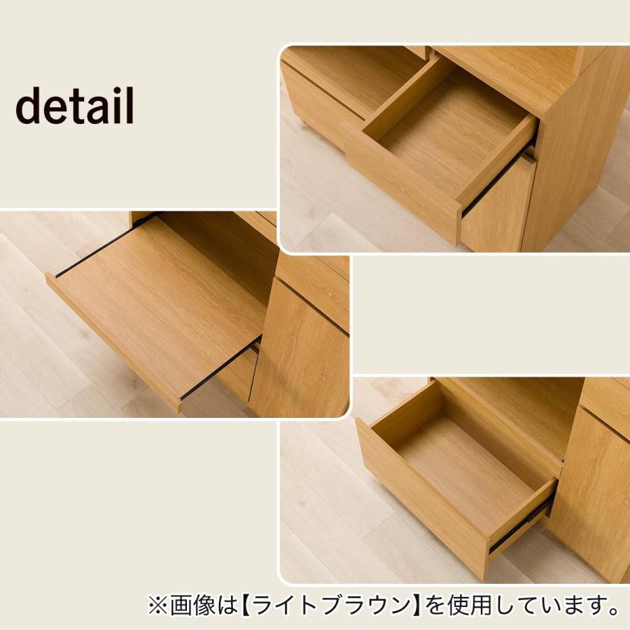 ニトリ（NITORI） 家電対応キッチンボード (KB01 ミドルブラウン