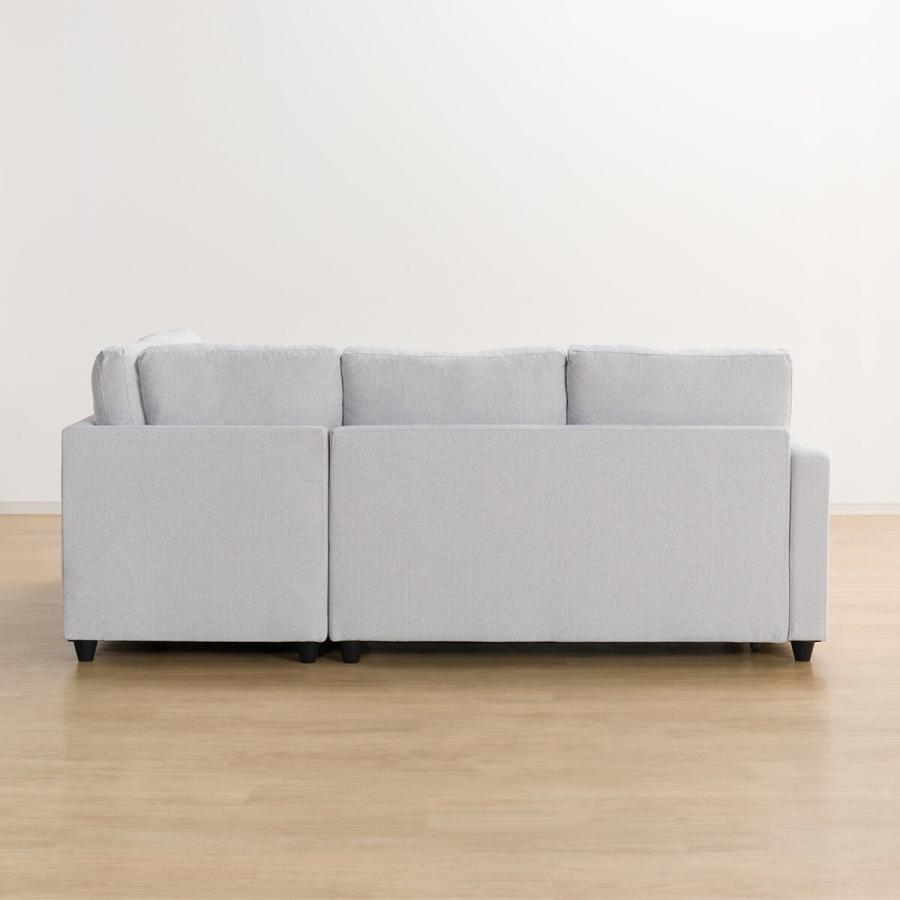 ニトリ 布張り収納付きコーナーソファベッド(ノアーク2 LC GY