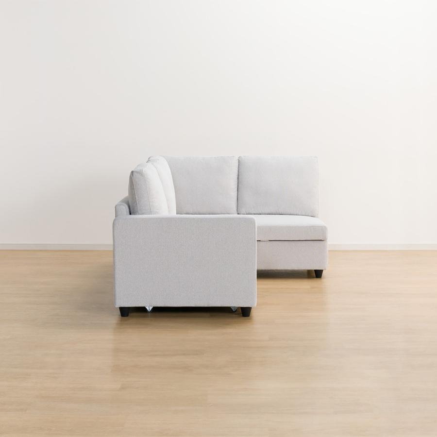 ニトリ（NITORI） 布張り収納付きコーナーソファベッド(ノアーク2 LC