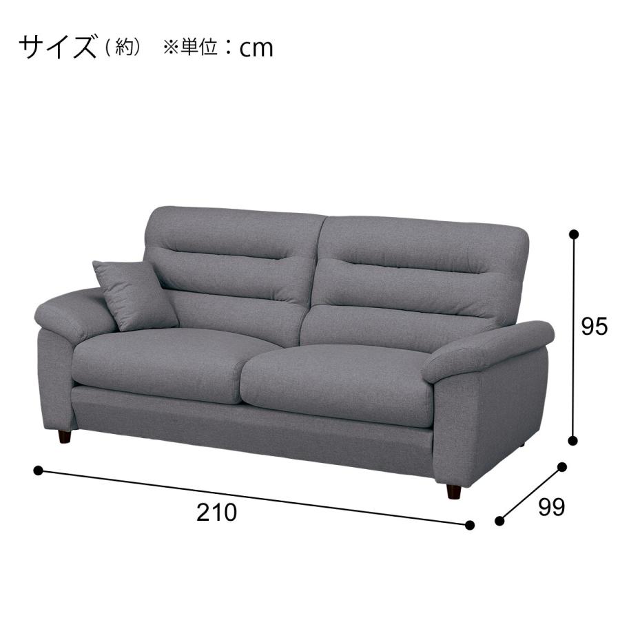 ニトリ 3人掛け布張りソファ(Nポケット BS12 S-HI AQ-MGY ニトリ 3人掛け布張りソファ(Nポケット BS12 S-HI AQ-MGY