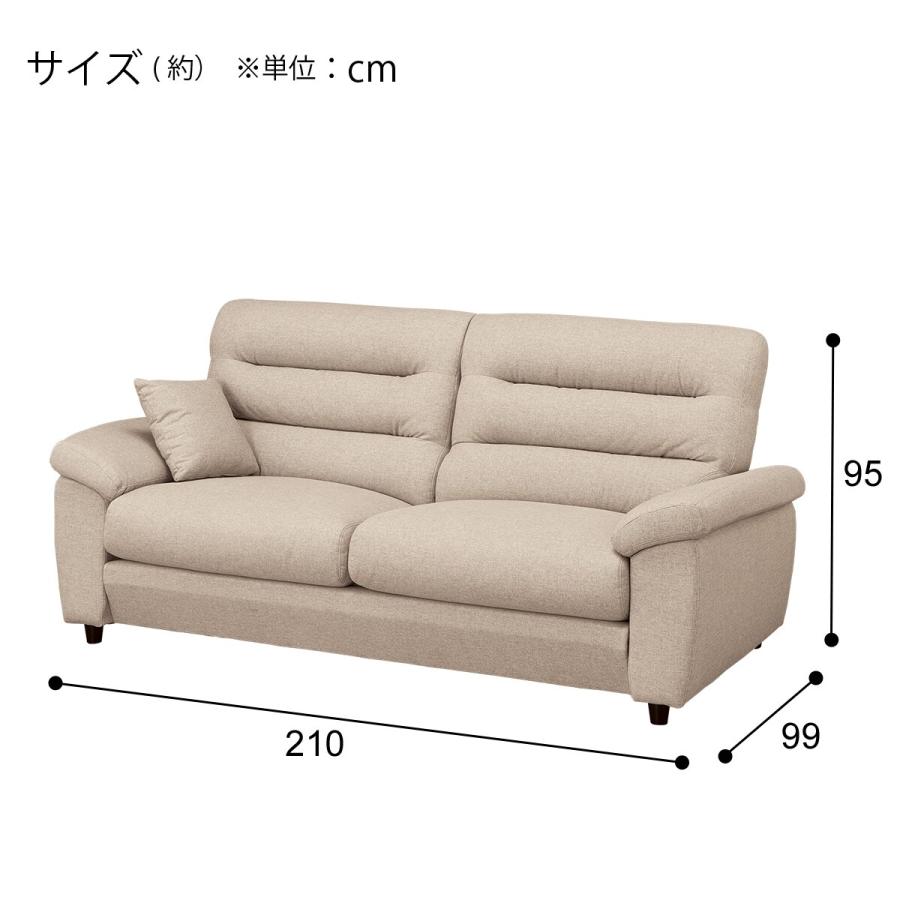 ニトリ 3人掛け布張りソファ(Nポケット BS12 H-HI AQ-BE ニトリ 3人掛け布張りソファ(Nポケット BS12 H-HI AQ-BE