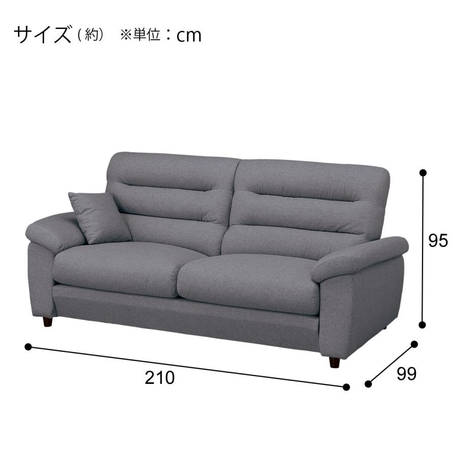 ニトリ 3人掛け布張りソファ(Nポケット BS12 S-HI Nシールド AQ ニトリ 3人掛け布張りソファ(Nポケット BS12 S-HI Nシールド AQ
