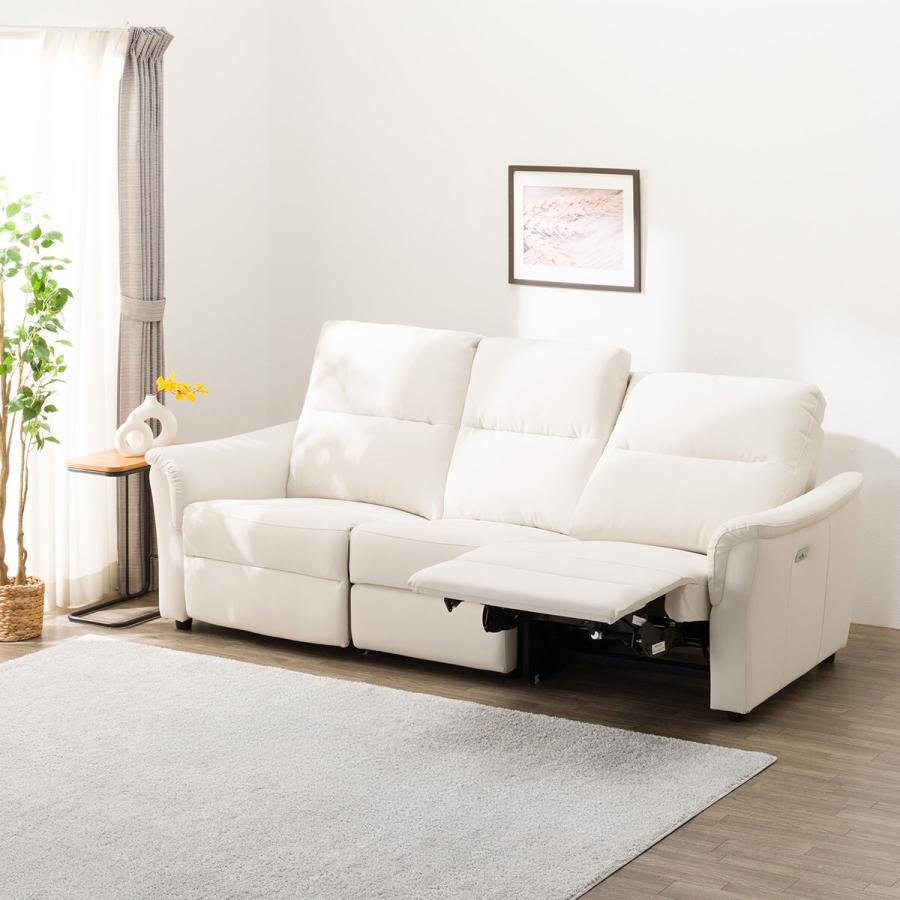 ニトリ　Nシールド　2人掛けソファ 1人掛けセット　木製　アームレスト ニトリ 傷・汚れに強い合成皮革 2人掛け電動テーブル付き