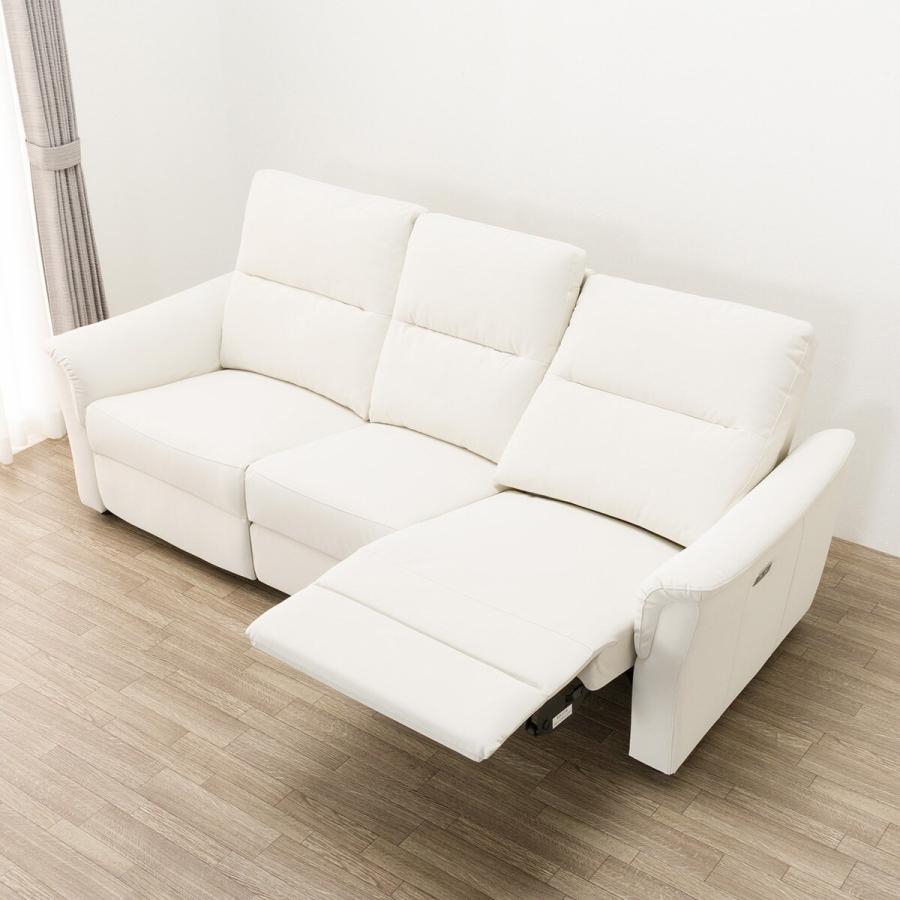 ニトリ 傷・汚れに強い合成皮革 2人掛け電動リクライニング