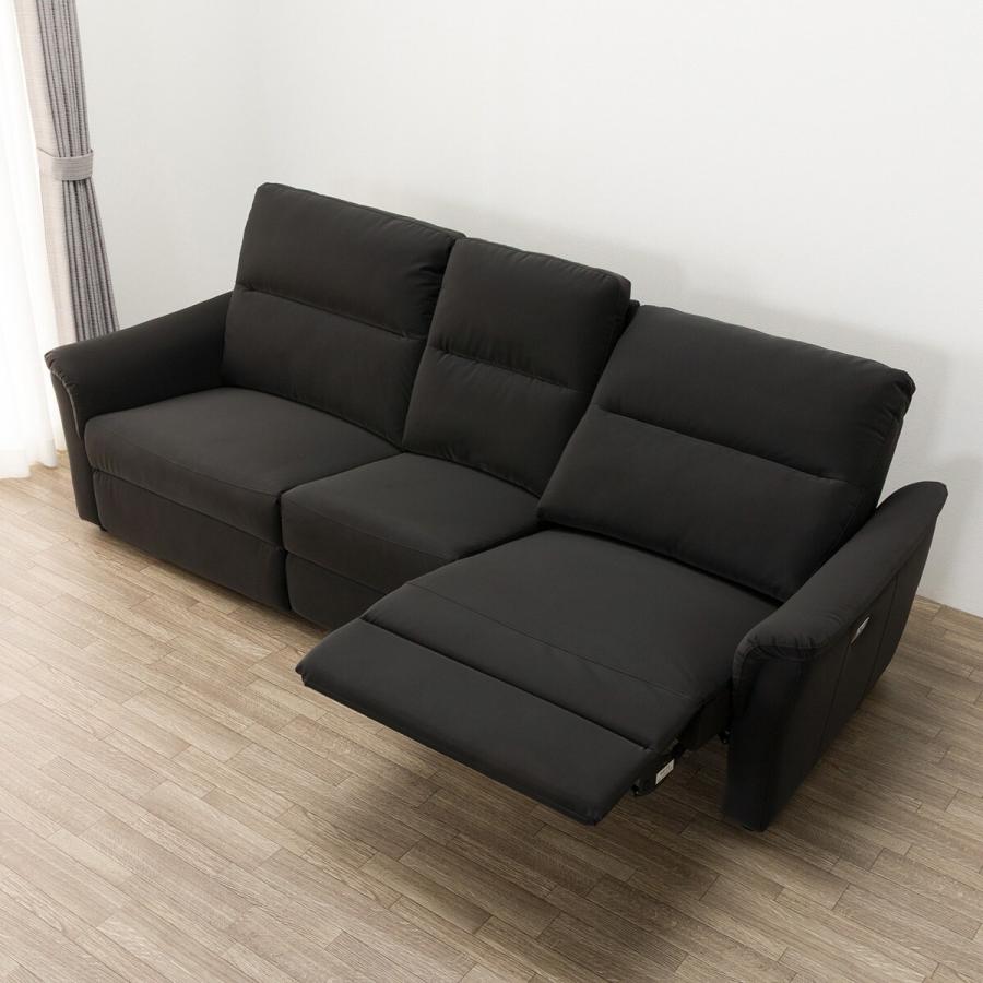【リクライニングソファー】期間限定出品　送料込み　ニトリ　ダークブラウン ニトリ ソファー ソファ 3人掛け 両電動リクライニングソファ