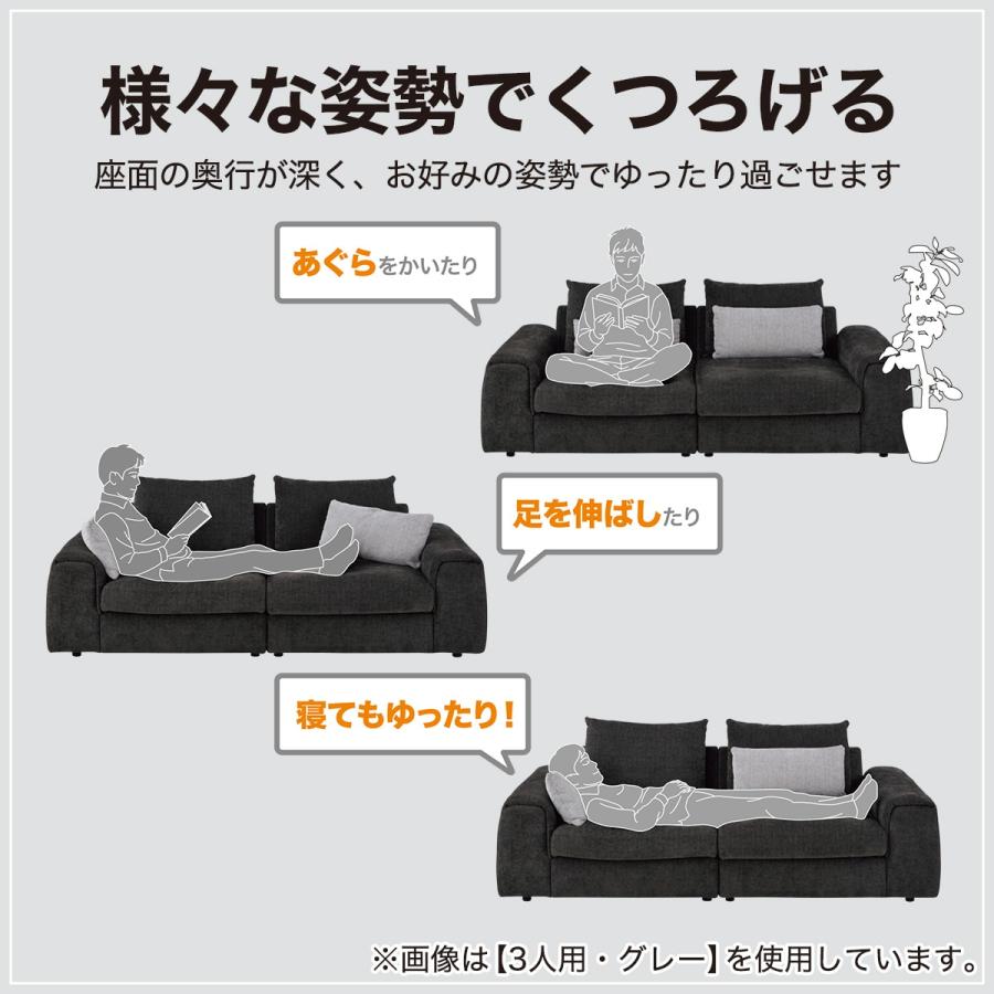 ニトリ 3人掛け布張りソファ ライトグレー ごろ寝しやすい 使用期間３ヶ月 美品 ニトリ 3人掛け布張りソファ ライトグレー ごろ寝しやすい 使用