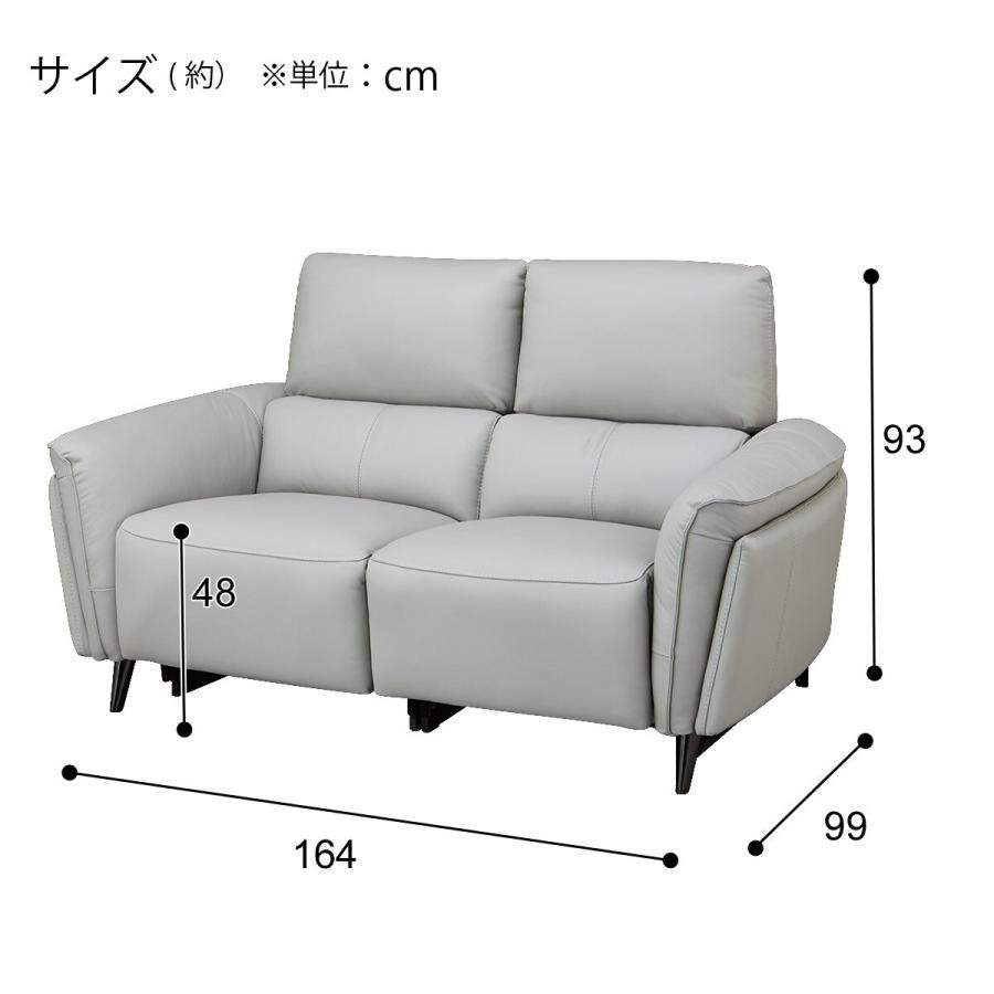 ニトリ（NITORI） 2人掛けソファ 本革(一部合成皮革)タイプ (LS02 NW