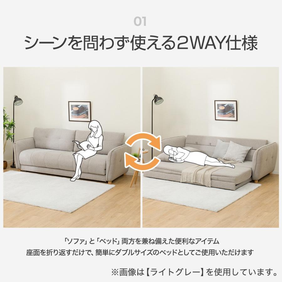 ニトリ（NITORI） ソファベッド(BX03 LGY) : ニトリ Yahoo!店 - 通販