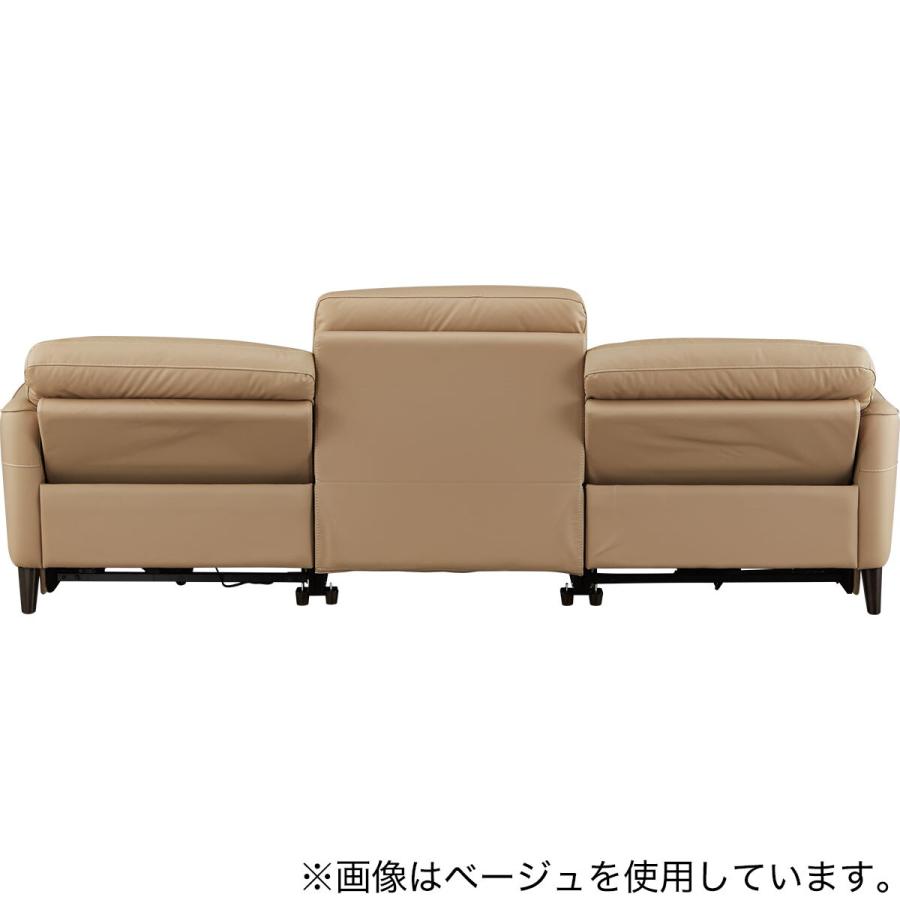 3人掛け両電動リクライニングワイドソファ 本革(一部合成皮革)タイプ