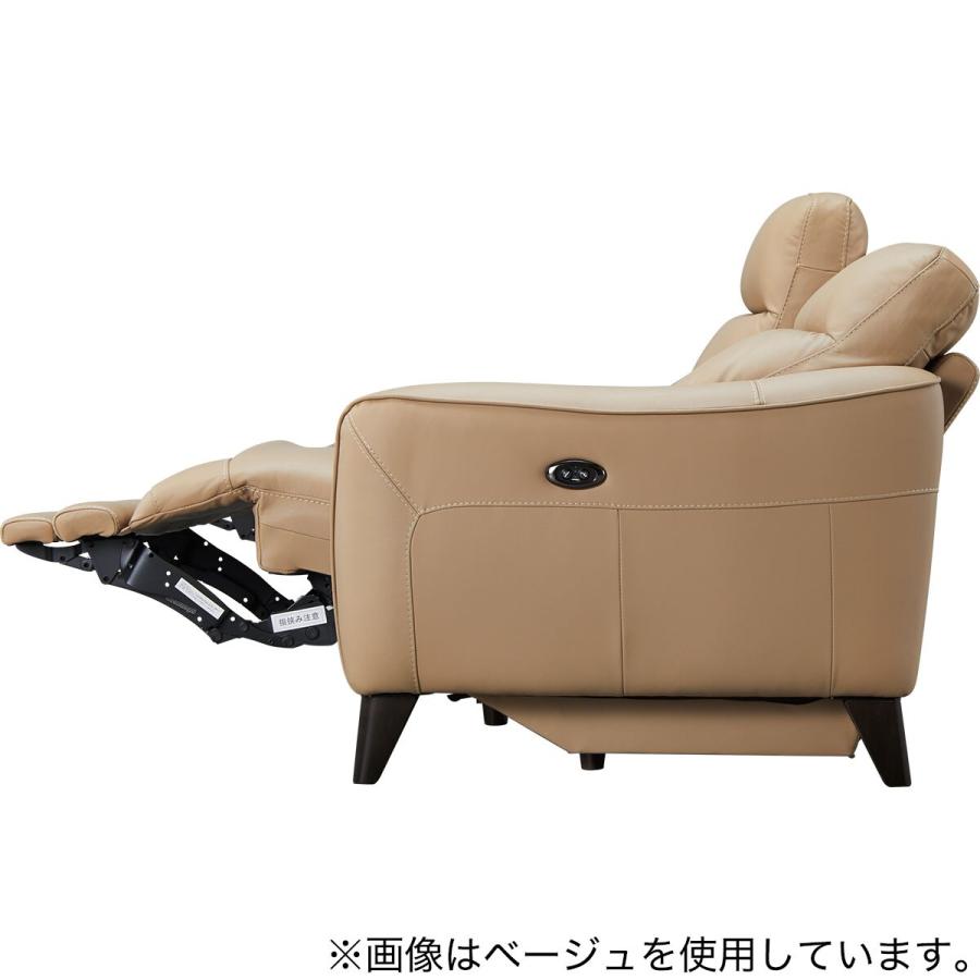 3人掛け両電動リクライニングワイドソファ 本革(一部合成皮革)タイプ