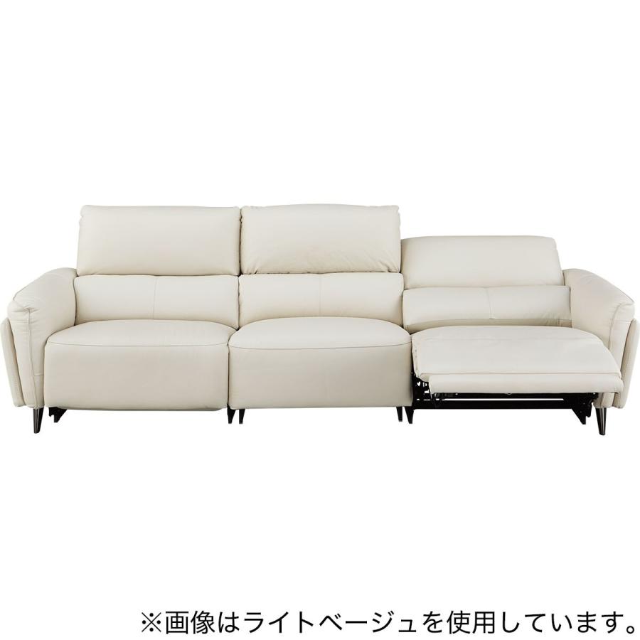 ニトリ（NITORI） 3人掛け左電動リクライニングワイドソファ 本革(一部