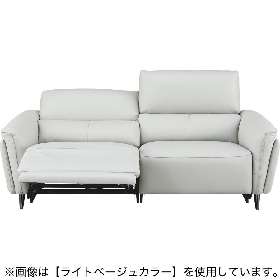 ニトリ（NITORI） 3人掛け 両電動リクライニングソファ(LS02 革 NW LMO
