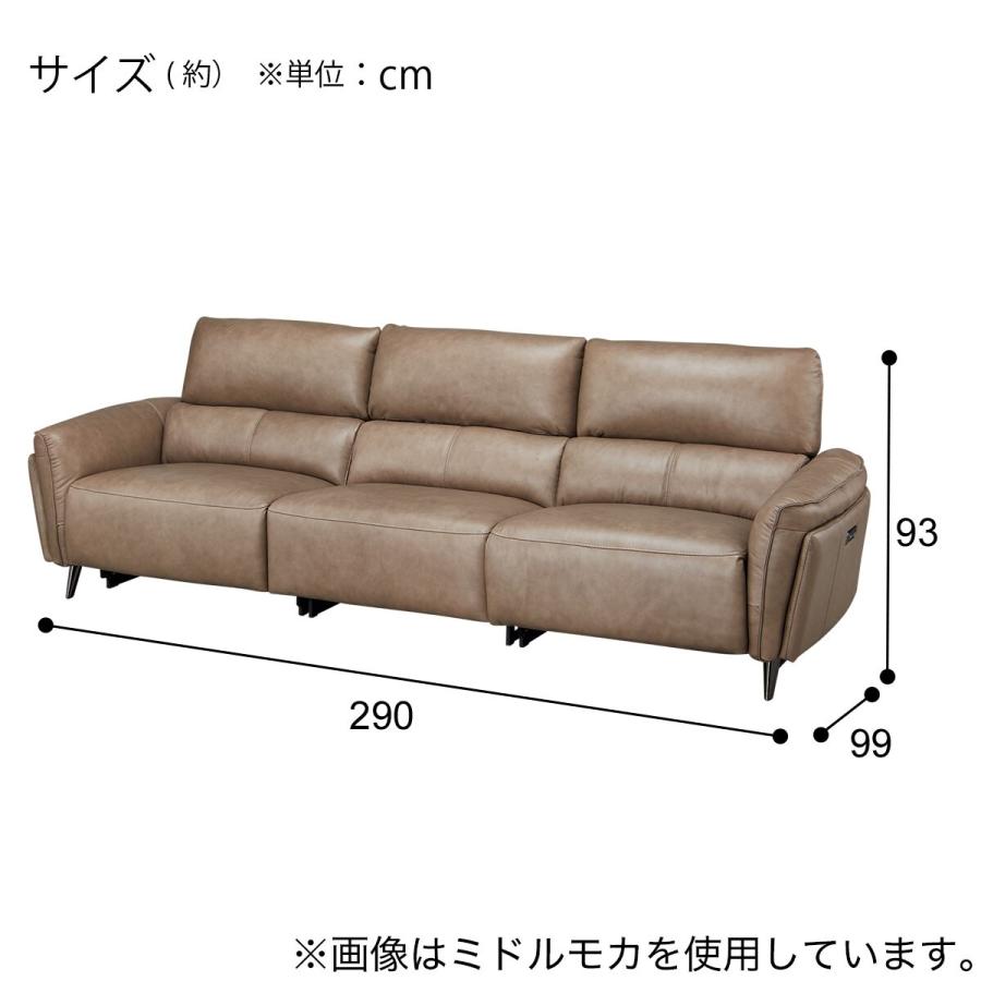 ニトリ（NITORI） ワイド3人掛け3シート両電動リクライニングソファ 