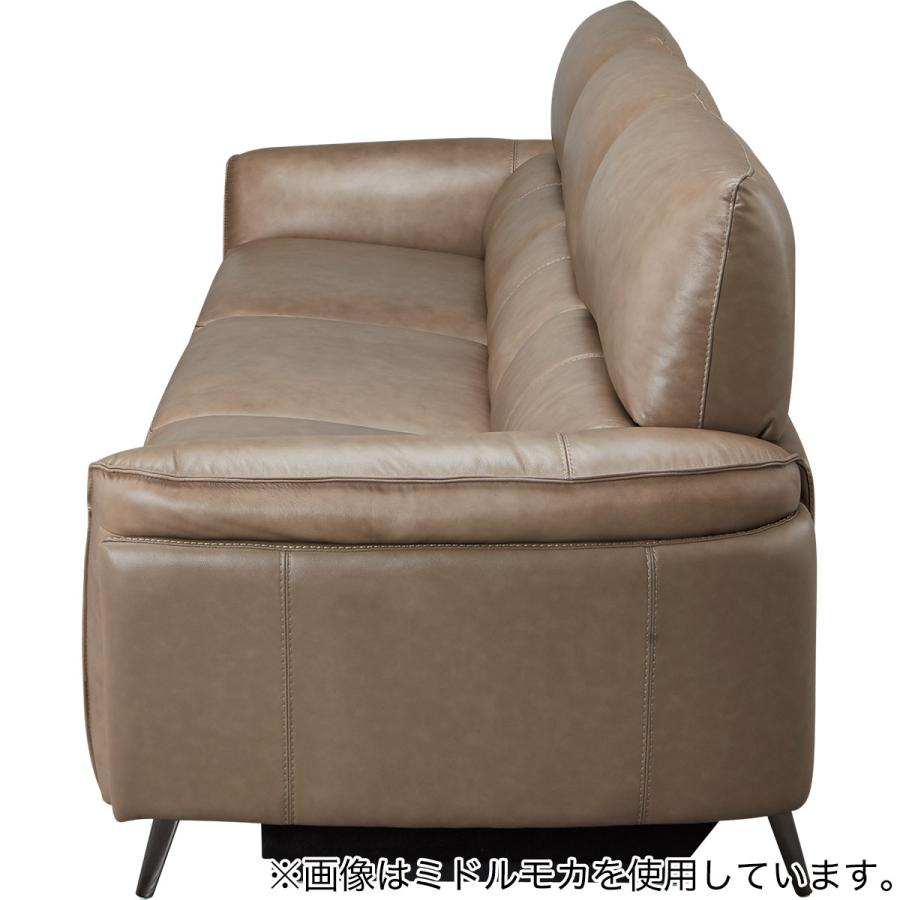 3人掛け3シートワイドソファ 本革(一部合成皮革)タイプ (LS02 SK BR) ニトリ
