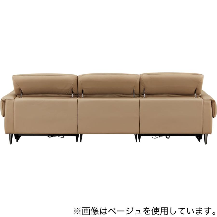 ニトリ（NITORI） 3人掛け両電動リクライニングワイドソファ 本革(一部