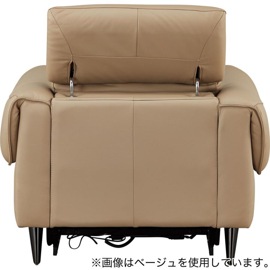 ニトリ（NITORI） 1人掛け電動リクライニングソファ 本革(一部合成皮革