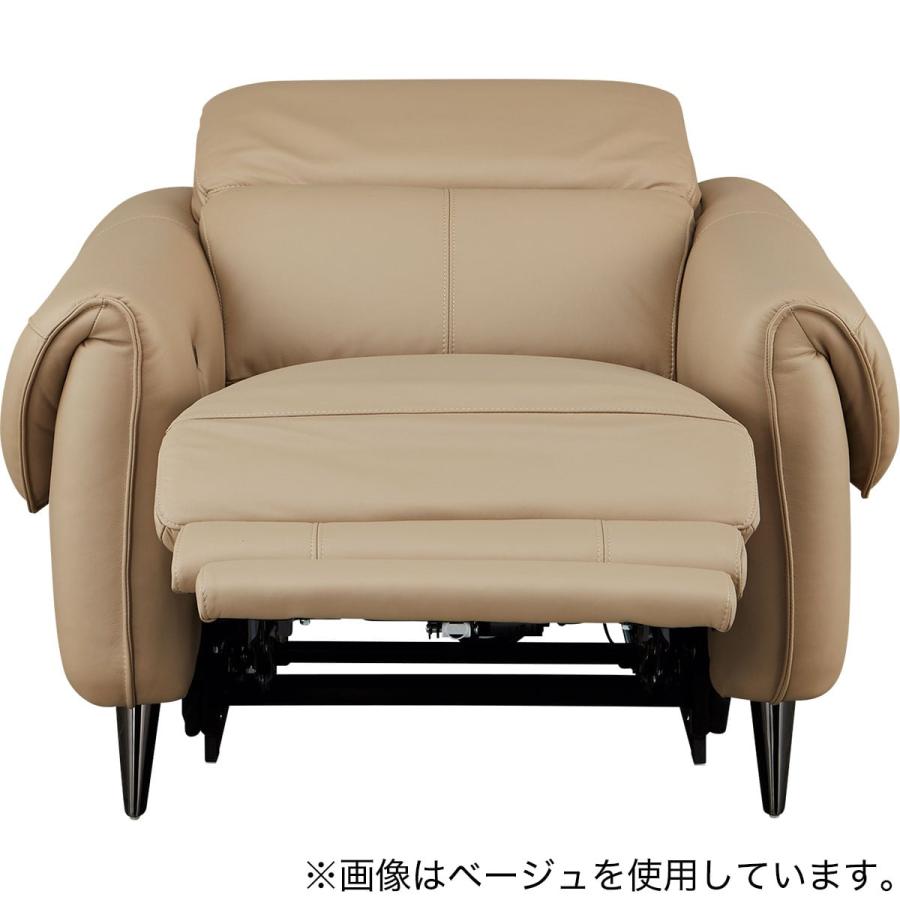ニトリ（NITORI） 1人掛け電動リクライニングソファ 本革(一部合成皮革