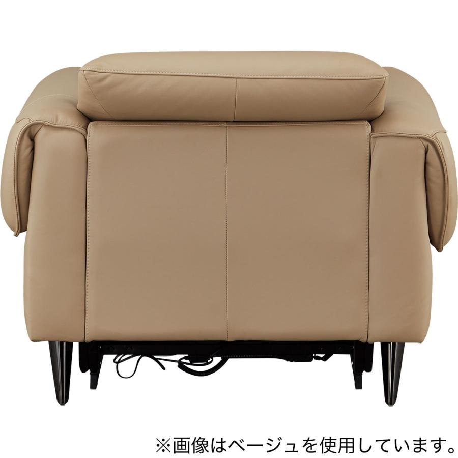 ニトリ（NITORI） 1人掛け電動リクライニングソファ 本革(一部合成皮革