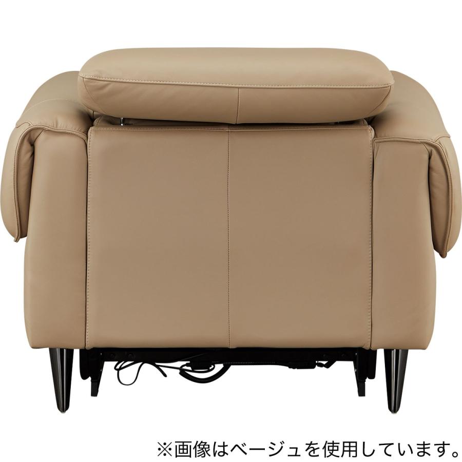 ニトリ（NITORI） 1人掛け電動リクライニングソファ 本革(一部合成皮革