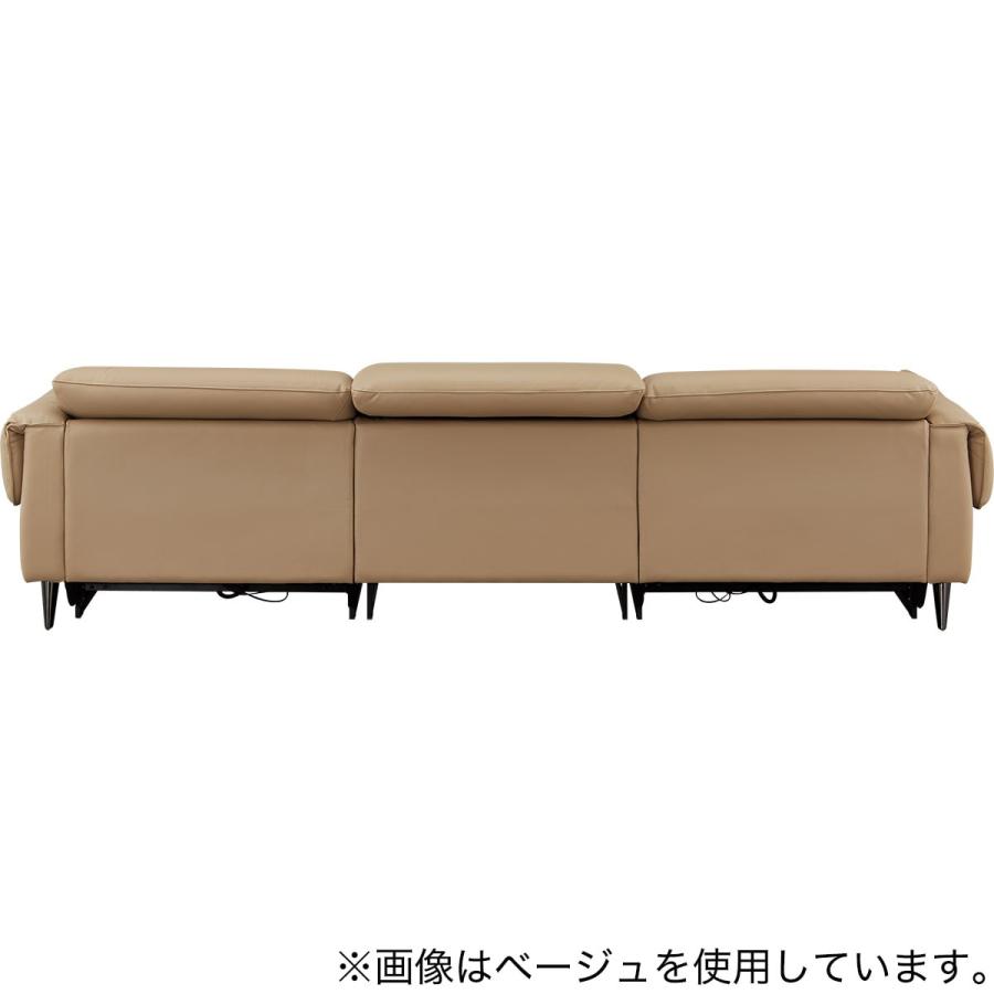 ニトリ（NITORI） 3人掛け両電動リクライニングワイドソファ 本革(一部
