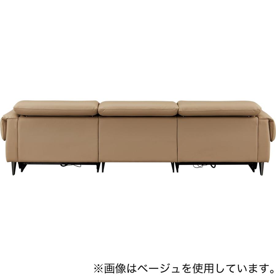 ニトリ（NITORI） 3人掛け両電動リクライニングワイドソファ 本革(一部