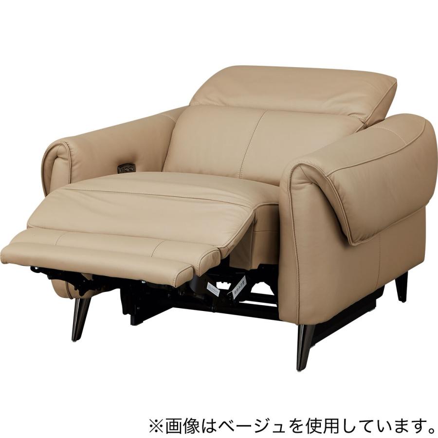 ニトリ（NITORI） 1人掛け電動リクライニングソファ 本革(一部合成皮革