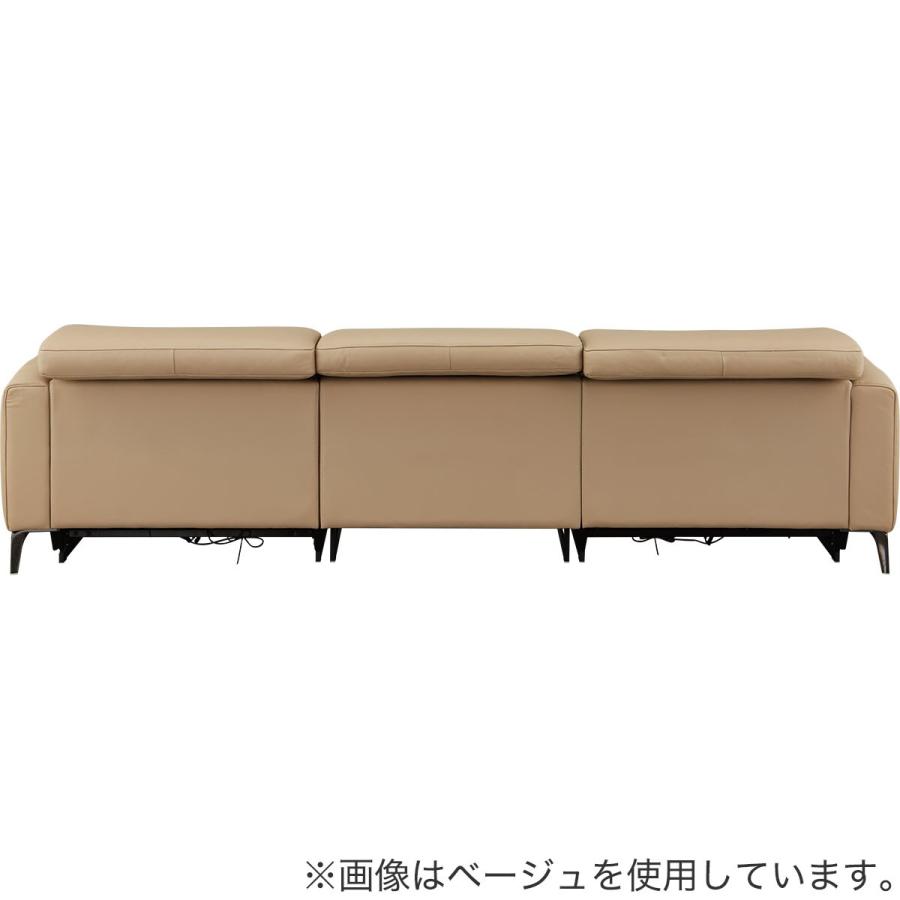 3人掛けワイドソファ 本革(一部合成皮革)タイプ (LS05 3シート NW LBE