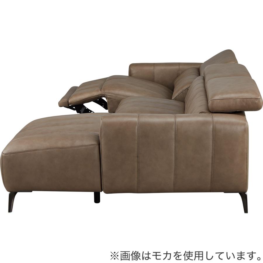 電動リクライニング＋カウチソファ(LS05 革 LC SK DBR) ニトリ