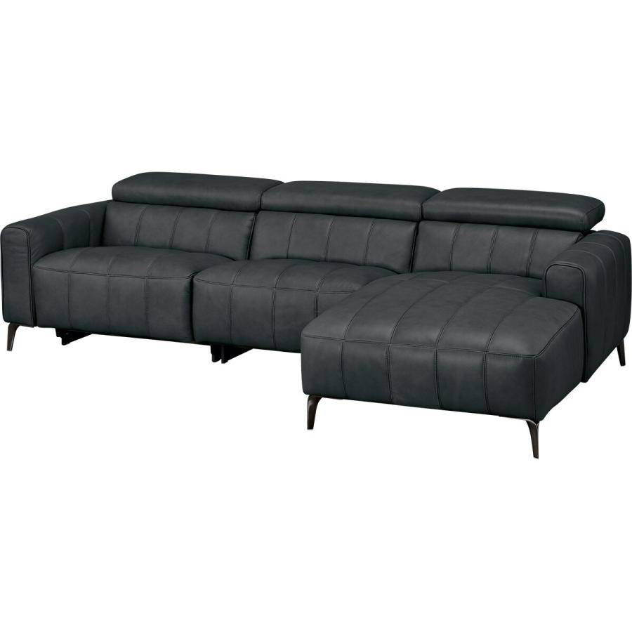 カウチソファ(LS05 革 SK)　ニトリ　使用期間1ヶ月ほどだが座面に座りあと カウチソファ(LS05 革 LC SK GY) ニトリ : ニトリ Yahoo!店 - 通販