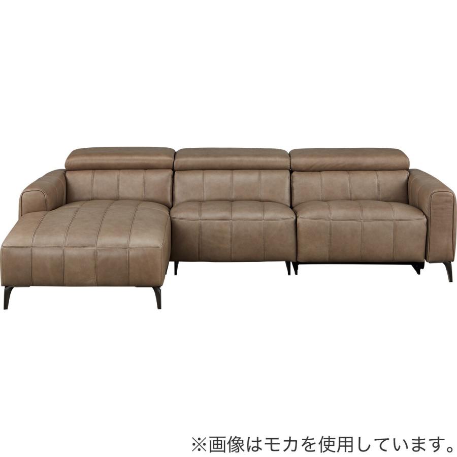 商談中　ニトリカウチソファー(革) カウチソファ 本革(一部合成皮革)タイプ (LS05 RC SK GY) ニトリ