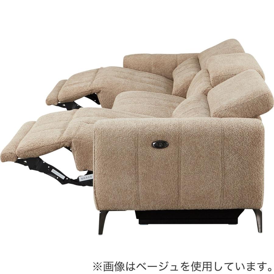 3人掛け両電動リクライニングワイドソファ 布張りタイプ (LS05 3シート