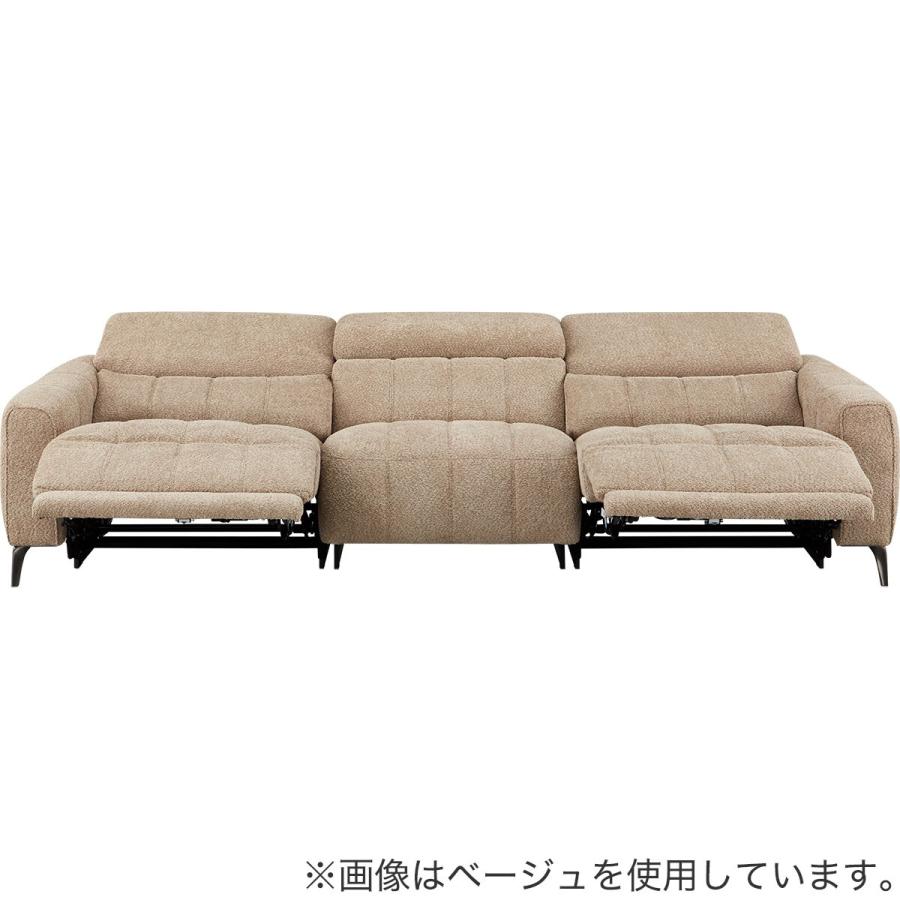 3人掛け両電動リクライニングワイドソファ 布張りタイプ (LS05 3シート