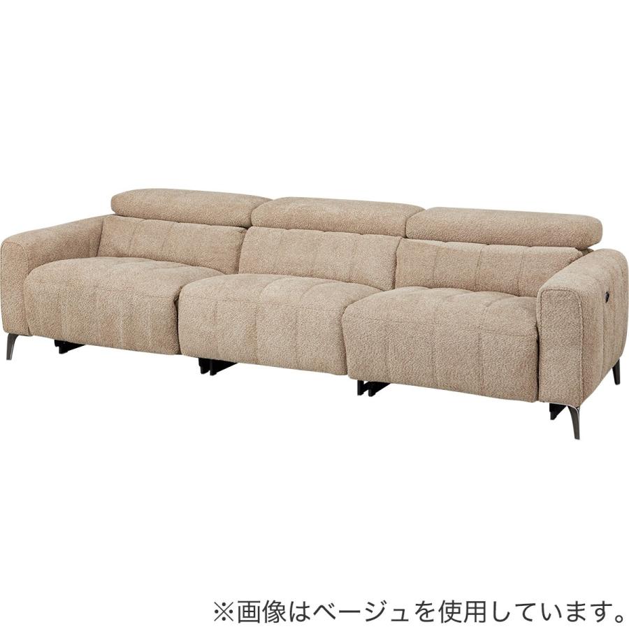 3人掛け両電動リクライニングワイドソファ 布張りタイプ (LS05 3シート