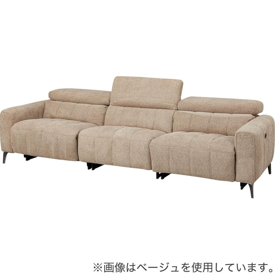 ソファ リクライニング 3WAY ゆっくり 新品 3人掛け両電動リクライニングワイドソファ 布張りタイプ (LS05 3シート