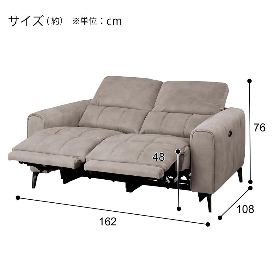 ニトリ（NITORI） 2人掛け布張り 両電動リクライニングソファ(LS05 PEY 