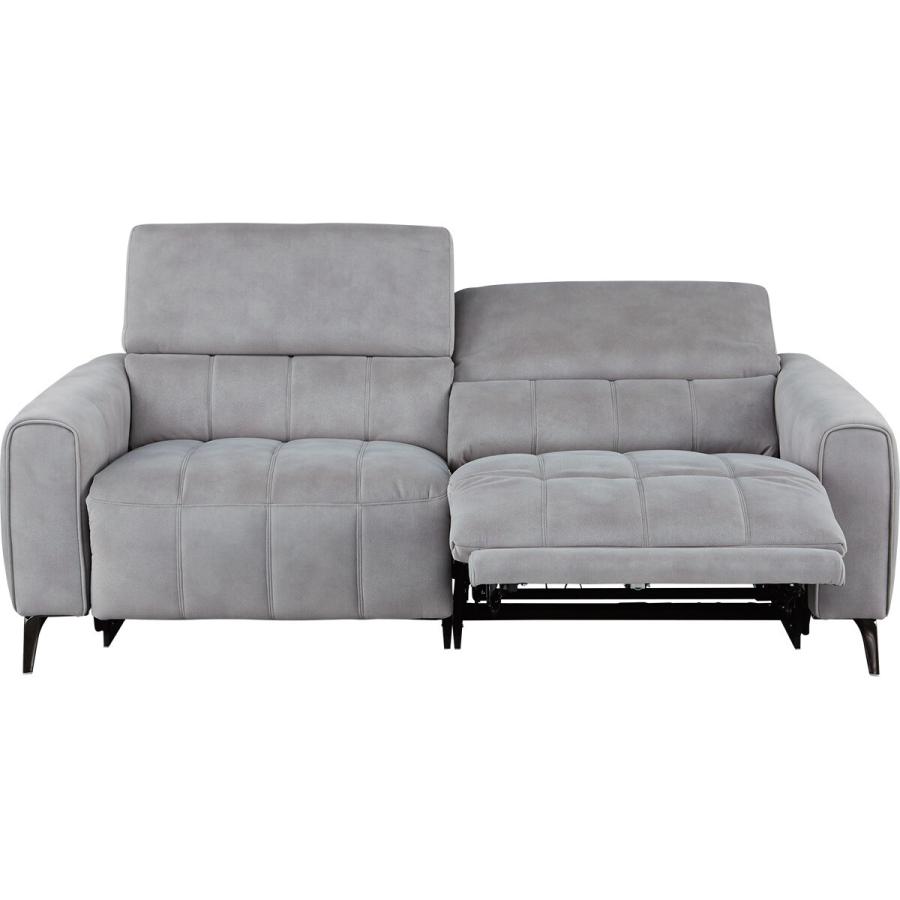 ニトリ 3人掛け布張り 両電動リクライニングソファ(LS05 PEY GY