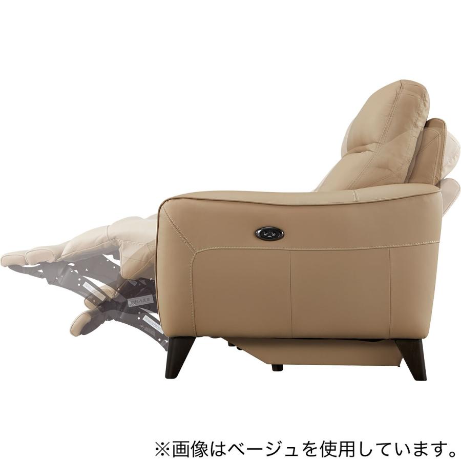 3人掛け両電動リクライニングソファ 本革(一部合成皮革)タイプ (LS06