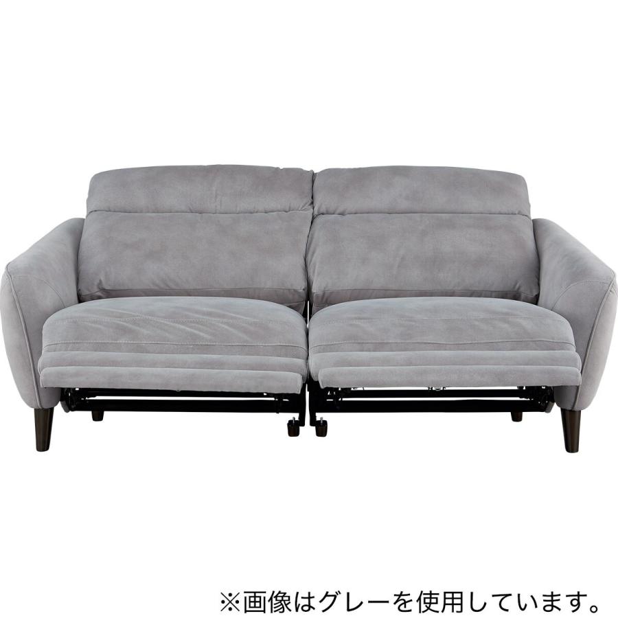 電動リクライニング機能付き3人掛けソファ 3人掛け右電動リクライニングソファ(LS06 革 NW LMO) ニトリ : ニトリ