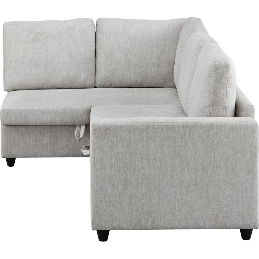 ニトリ 布張り収納付きコーナーソファ(ノアーク2 RC GY