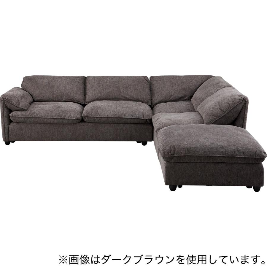 ニトリ（NITORI） コーナーソファ4点セット 布張りタイプ(MK04ー2 RA 