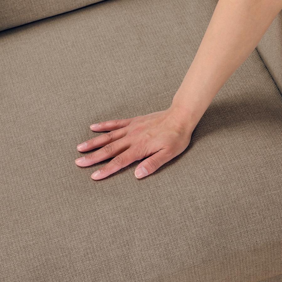 ここみ1/2】ニトリN-Shield L字型ソファ ダークブラウン n