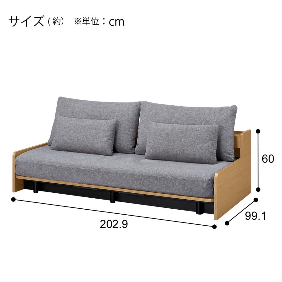傷・汚れに強い ソファベッド 合皮タイプ (マークスAM Nシールド BK
